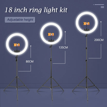 18 Inch Led Ring Light Large Selfie Ring Light Remote Control Photography for Youtube Makeup Video Light for Phone